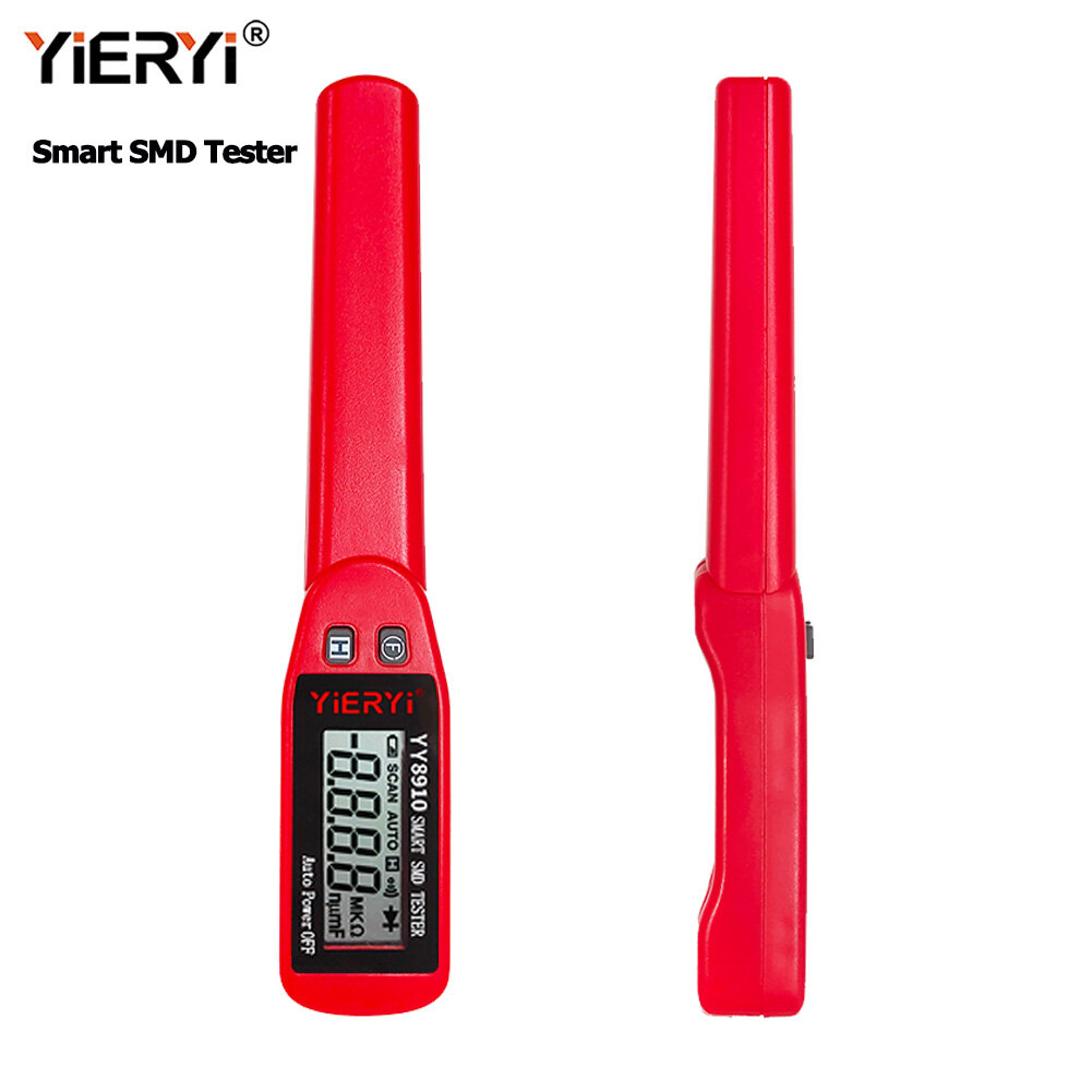 Yieryi Smart SMD Tester Electrical Multimeter Resistance Capacitance Continuity Diode Test Meter SMD Component Tester