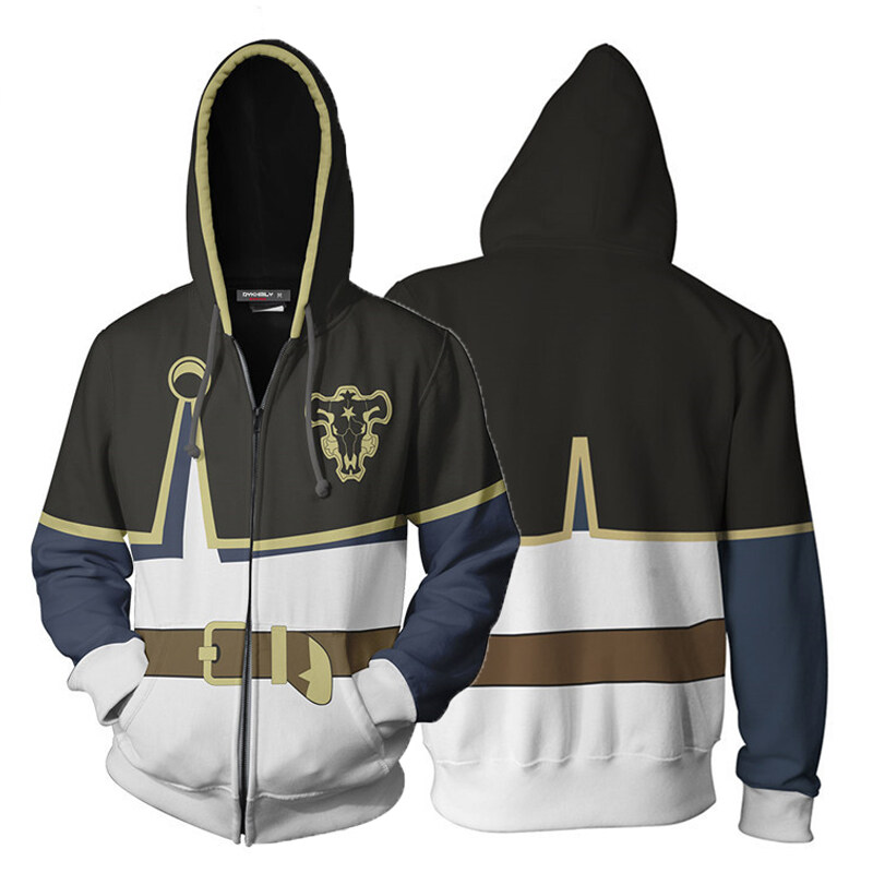 black clover anime hoodie