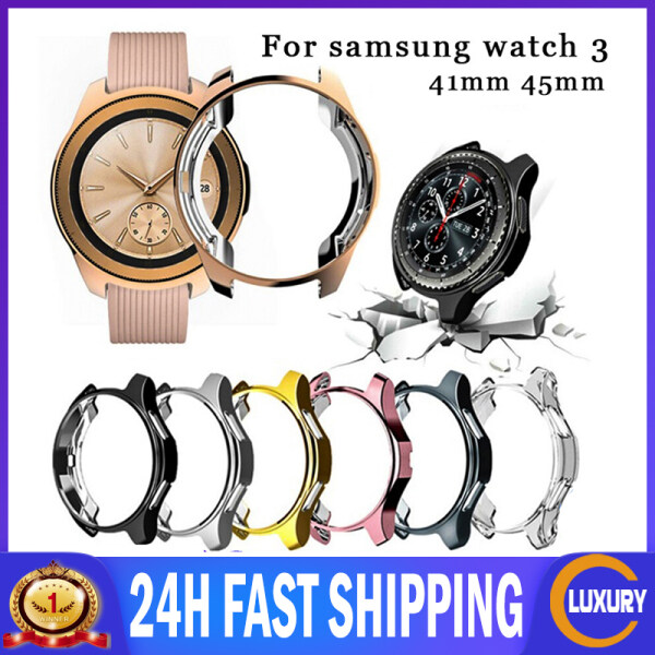Ốp Lưng TPU Mềm Cho Samsung Galaxy Watch 3 Bảo Vệ Màn Hình 41Mm 45Mm Cho Đồng Hồ Samsung 3 Vỏ Bảo Vệ Mỏng 41/45Mm