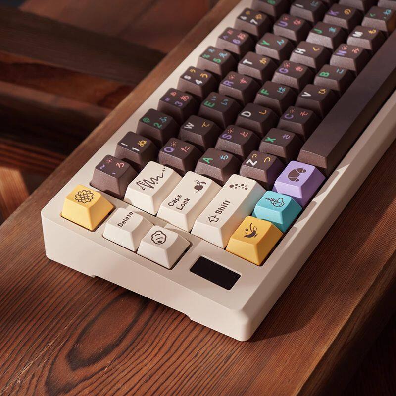 【Keycap chỉ】nắp khóa bánh rán trà buổi chiều nắp khóa retro cá nhân hóa nắp khóa 129 phím anh đào hồ sơ PBT năm cạnh thăng hoa cho công tắc Cherry MX Bàn Phím Cơ keychron/RK61/gk61/Anne Pro 2
