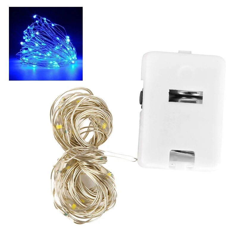 1/2M Multicolor Waterproof LED Starry Light String Led Christmas Fairy Lights Flashing Copper Battery Powered Gift Box String Lights