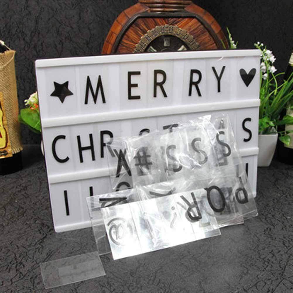 VƯƠNG QUỐC ANH Điện Ảnh LED Kệ Chữ Ký Hộp Đựng Đèn DIY Bảng Thông Báo Xmas Trang Trí Tiệc