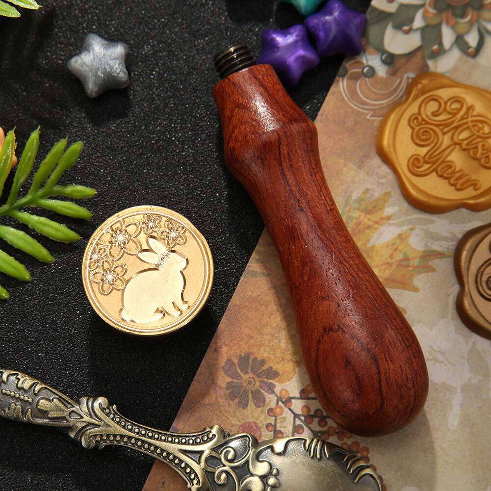 Retro Fire Painting Stamp Animal Pattern Sealing Wax Stamp Kits Replace Copper head Hobby Tools