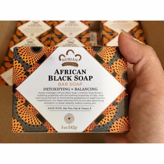 XÀ PHÒNG ĐEN NUBIAN AFRICAN BLACK SOAP