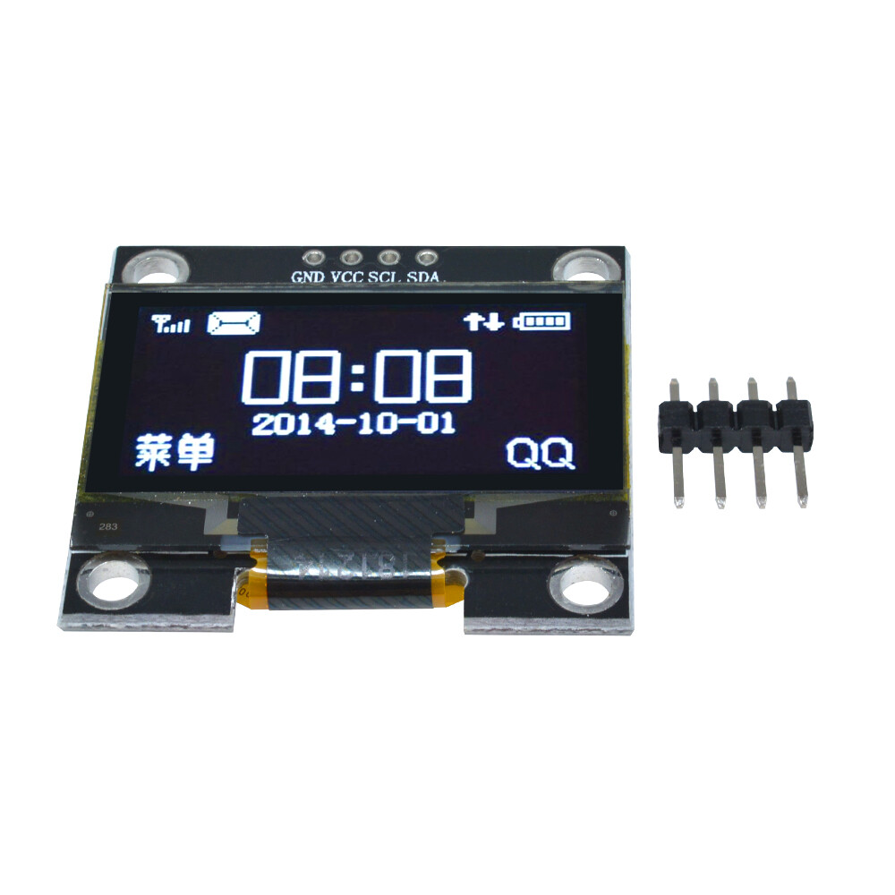1.3inch OLED LCD Display 4Pin Module IIC I2C 128x64 3-5V Interface for Arduino Blue/White