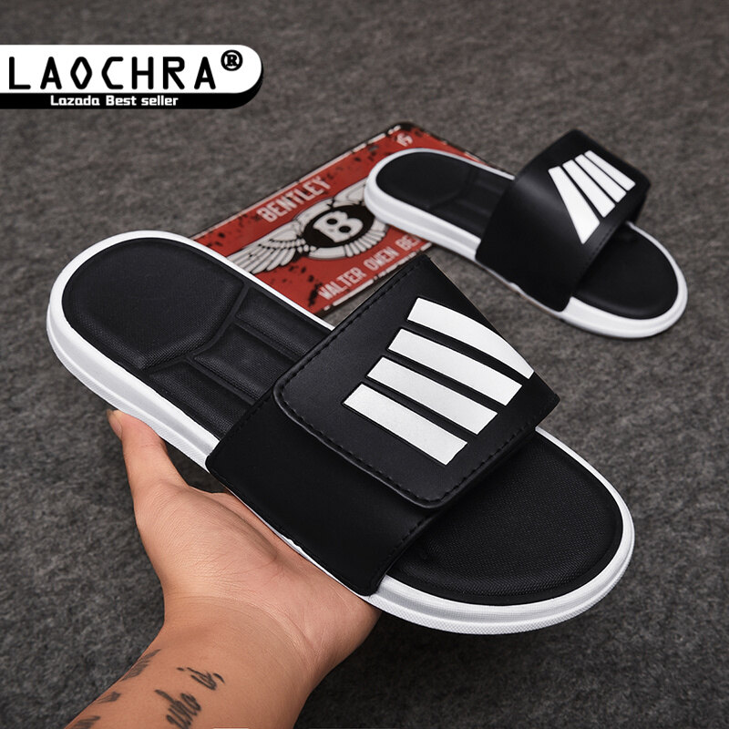 LAOCHRA Unisex Slippers For Men Big Size 35-46 Korean Fashion Couple Beach Shoes Flat Sandal Sale Casual Outdoor Indoor Slides Men Shoes