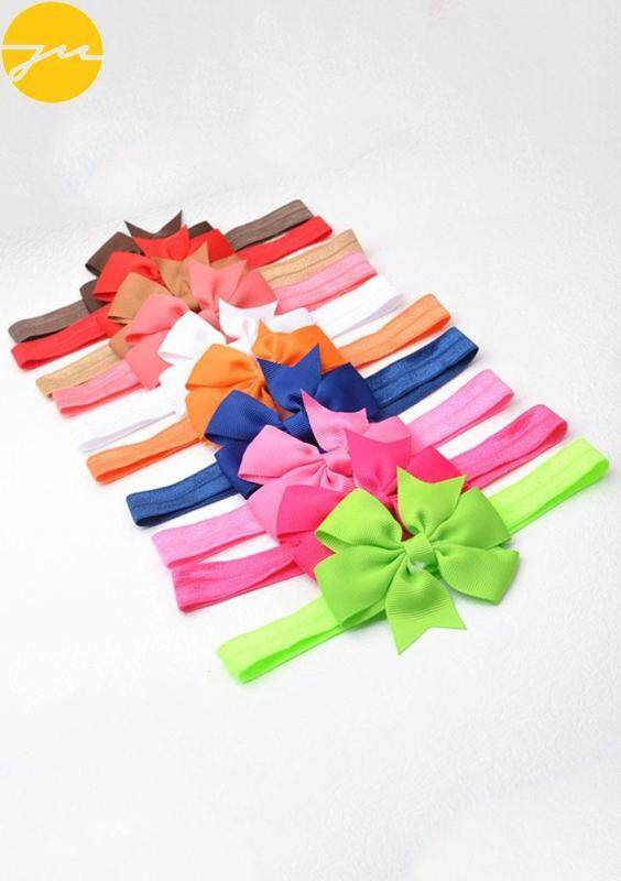 Baby Lovely Girls Bow Elastic Headwrap Hairnet Headband 10PCS Hairband Malaysia