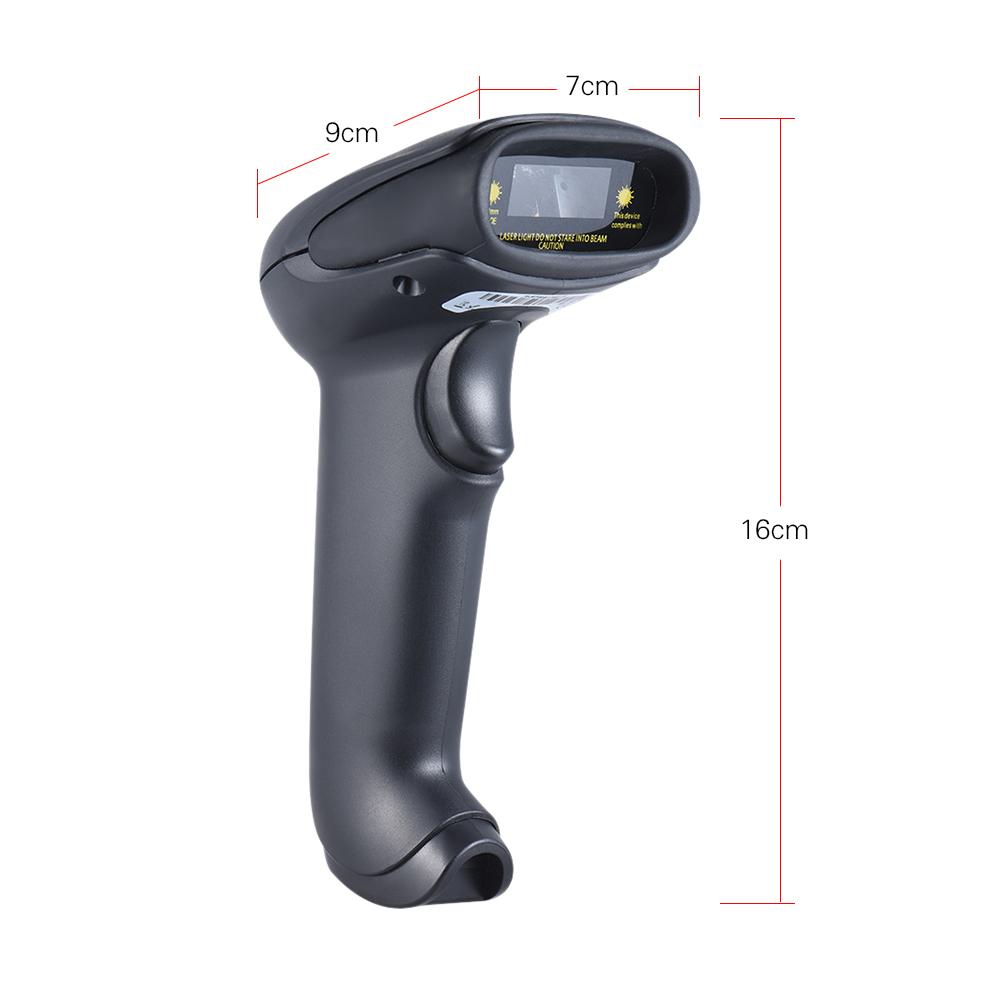 2.4G Wireless Handheld Barcode Bar Code Scanner Reader with Receiver ...