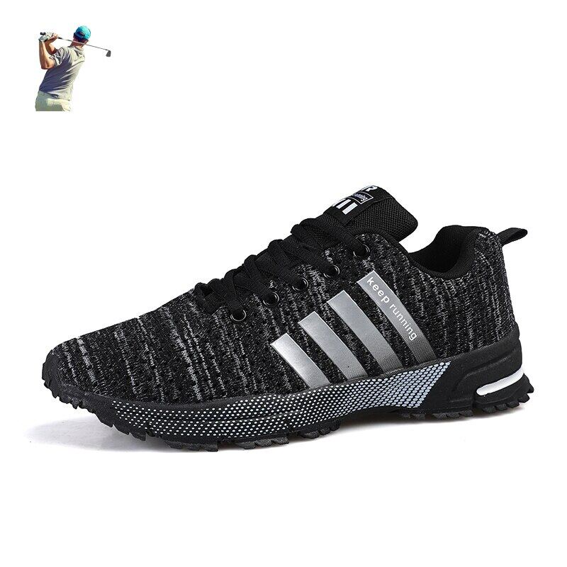 Large Size 39-46 Golf Shoes for Men Blue Red Male Golfing Training