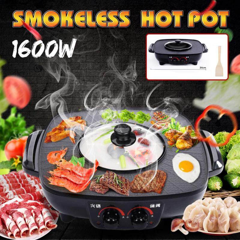 Giá bán Điện 1200 W Nướng Lò Nướng Không Khói Nóng Nồi Nấu Bếp Máy BBQ