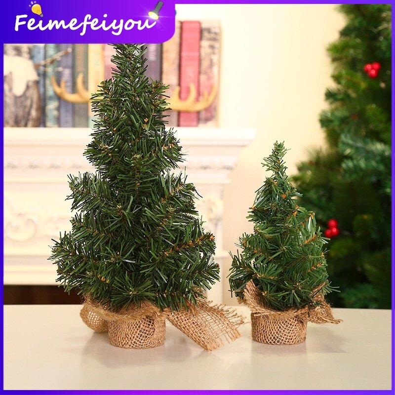 40cm christmas decoration table tree gift ideas 2023 xmas home decorations items mini desk christmas tree for Bedroom Party New Year Decor