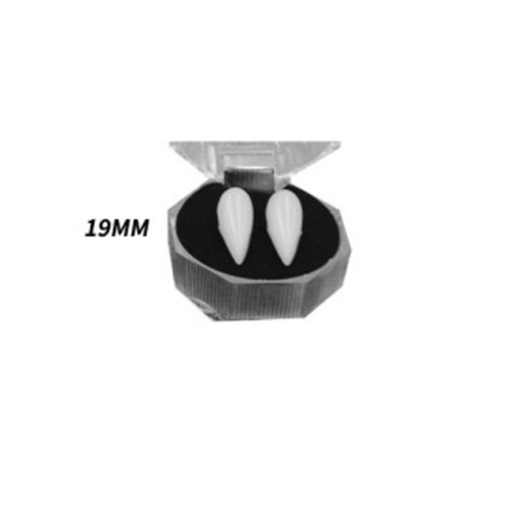 1 Pair Vampire Teeth Fake Dentures For Party Halloween Fad Teeth Toy