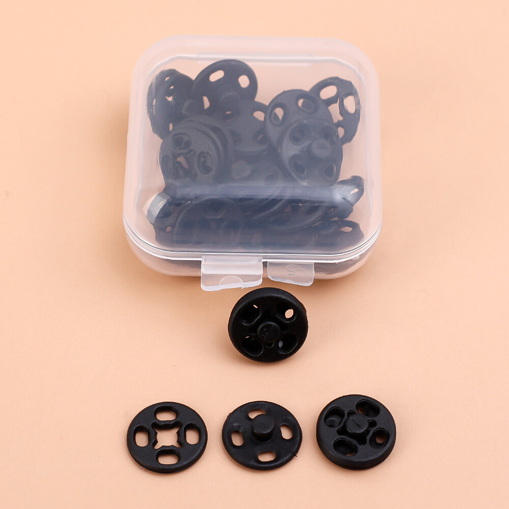 15 Pairs Invisible Small Plastic Snap Buttons Fasteners Press Button Stud For Clothes Mini Accessories