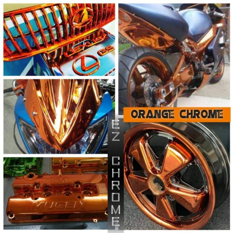 EZ Black Chrome Colour Coating Magic Paint Cover Set Rim Samurai spray