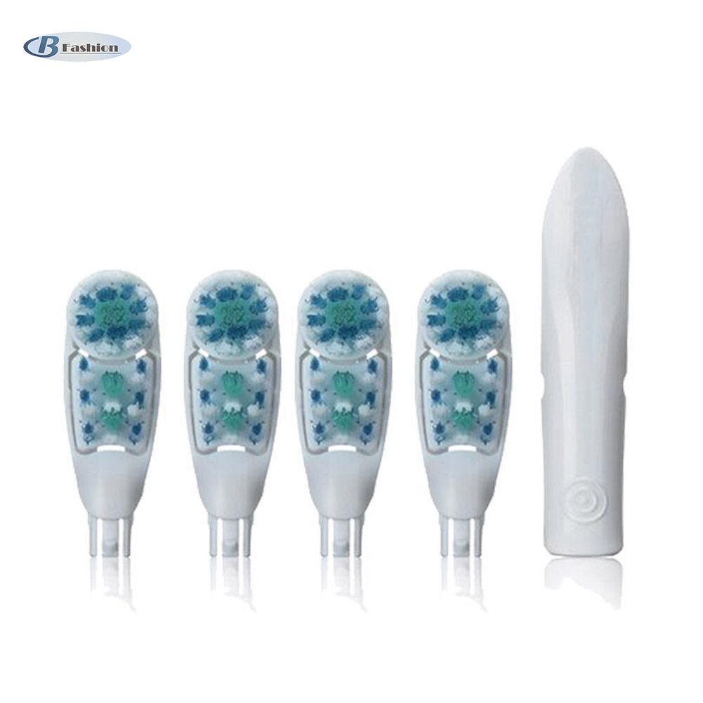 B-F 4Pcs Replacement Tooth Brush Heads Dual Clean for Oral B Cross Action Power