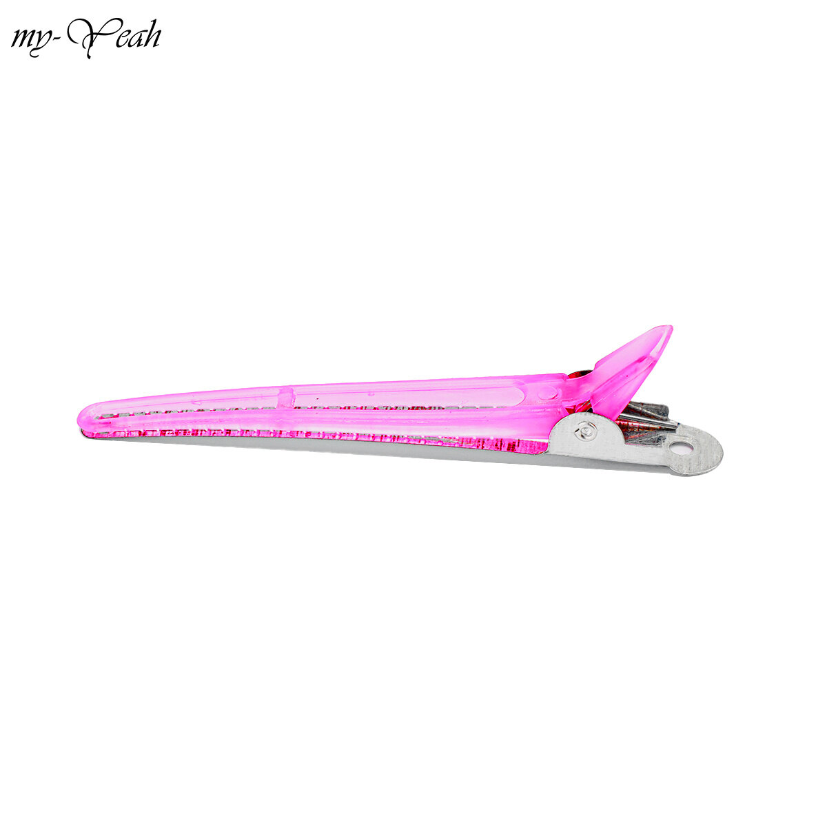 myyeah 4Pcs/Set Holding Hairstyle Clips Barber Salon Flat Duck Mouth Hairpins Single Prong Hair Cutting Accessories Hairdressing Tools