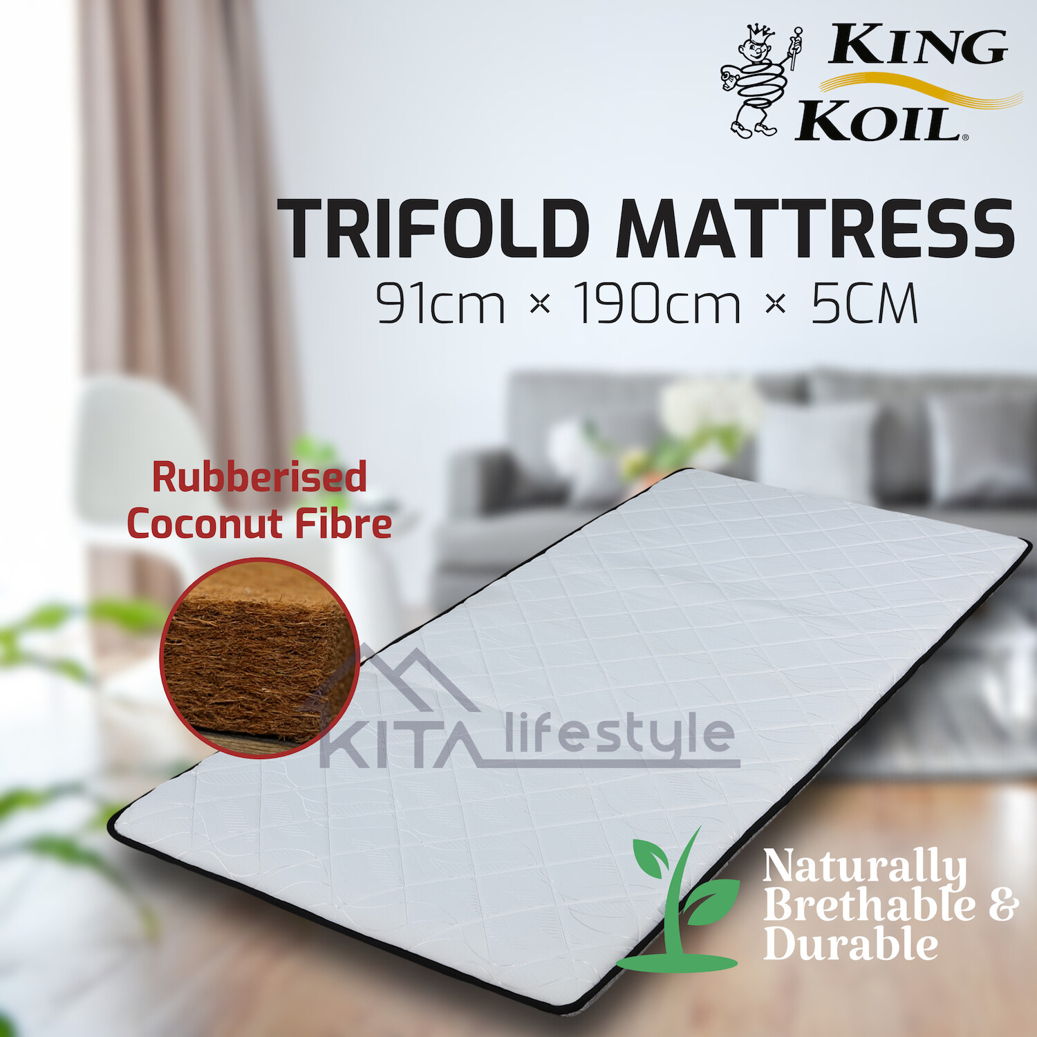 King koil deals foldable mattress