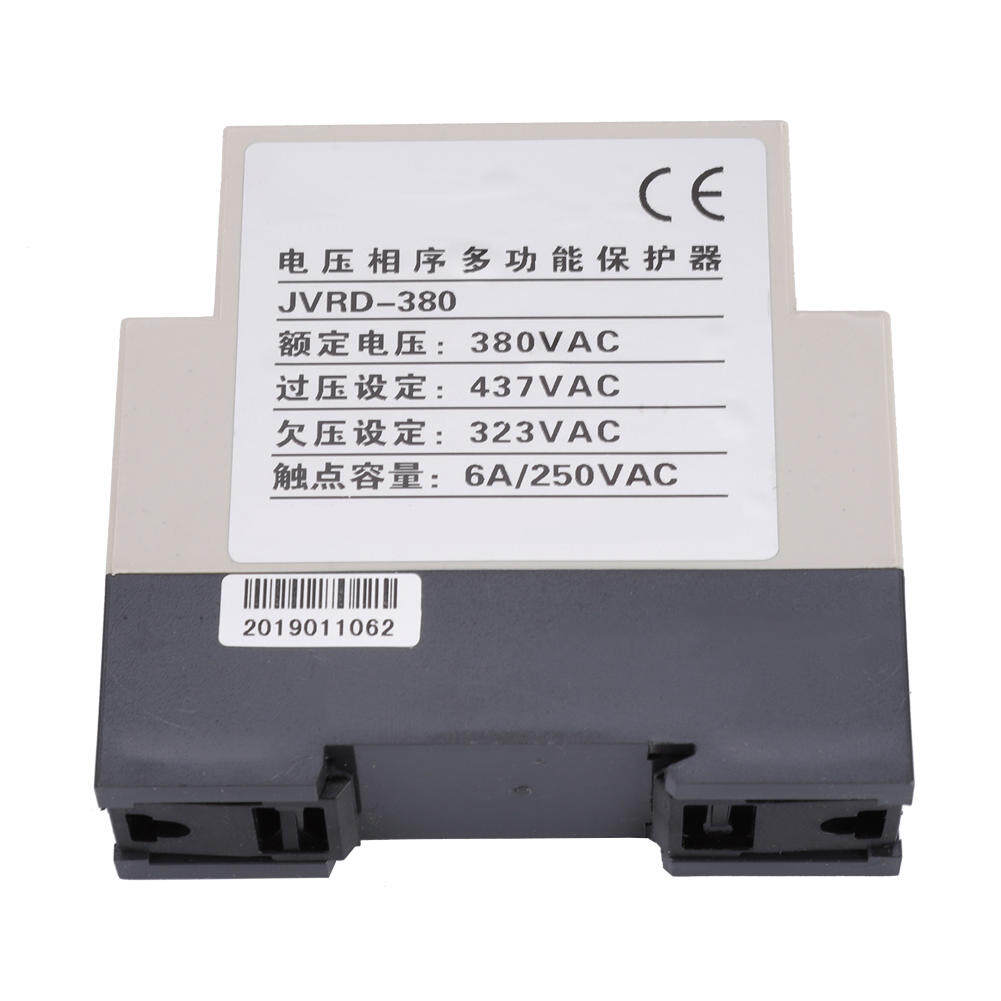 JVRD-380 Phase Sequence Relay Phase Sequence Protection Relay Monitoring Voltage Control Device 380VAC