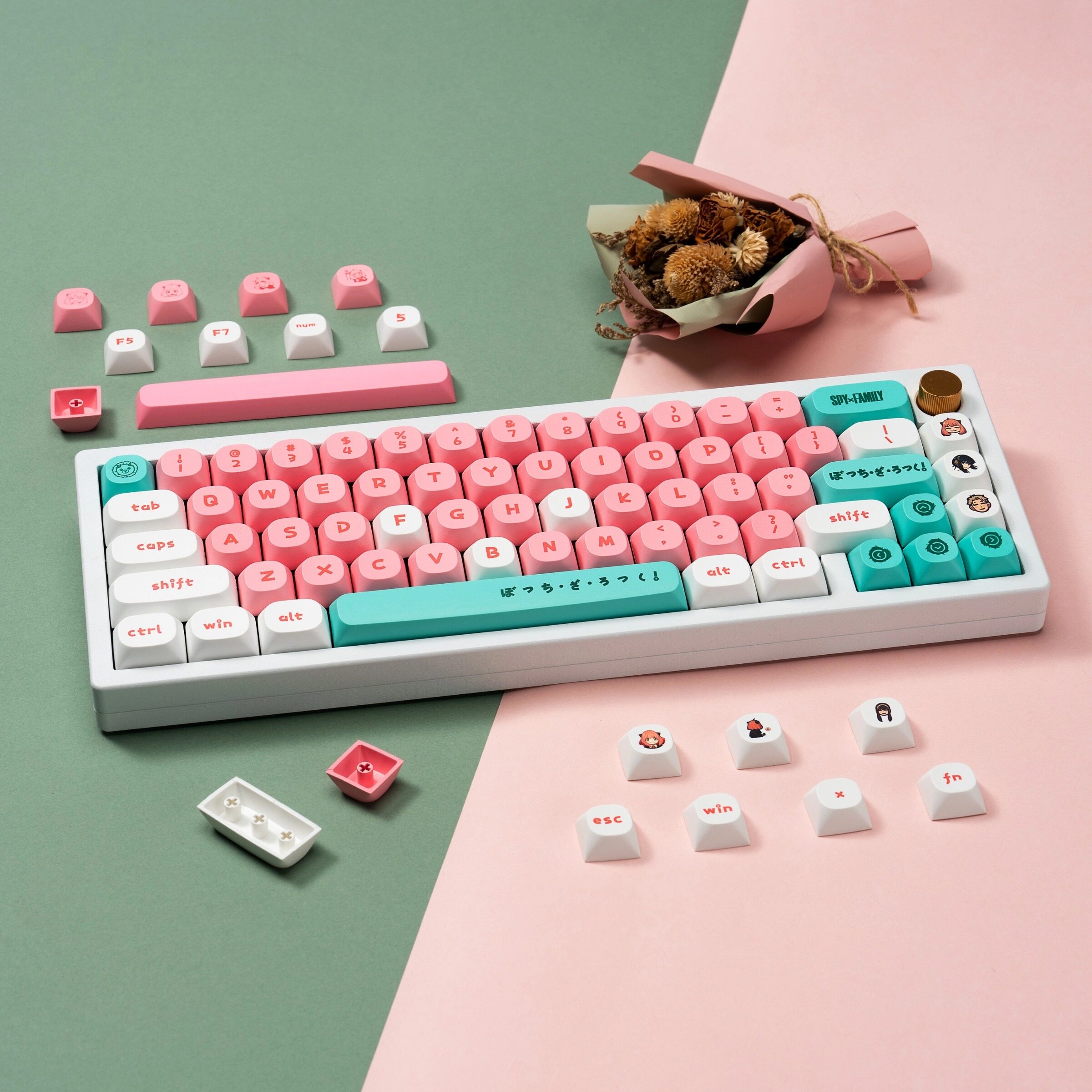 125 Keys mechanical keyboard keycaps PBT Dye sublimation MA profile keycap