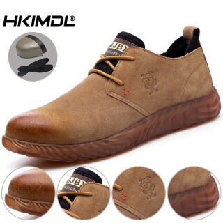 HKIMDL Giày Bảo Hộ Mũi Thép Bọc Đầu Chống Đập Giày Lao Động Thời Trang Cách Điện Thợ Hàn Pro thumbnail