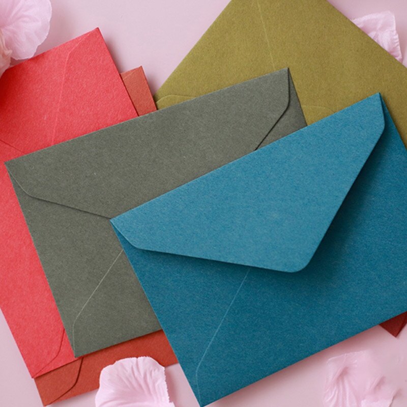 Creative Retro Solid Color Envelope Simple DIY Envelope