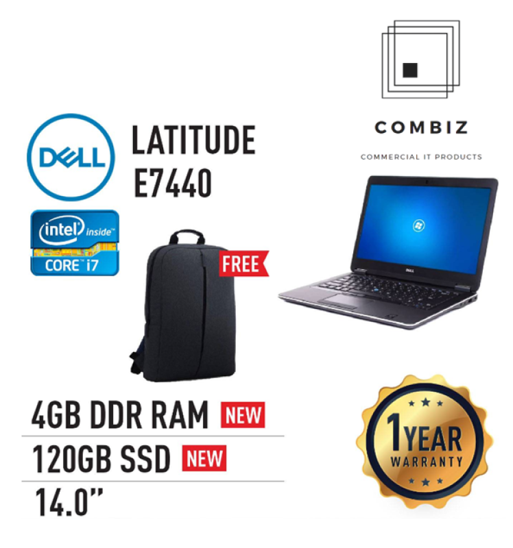 Dell Latitude E7440 - 14 / Core I5-4th Laptop (Refurbished) Malaysia