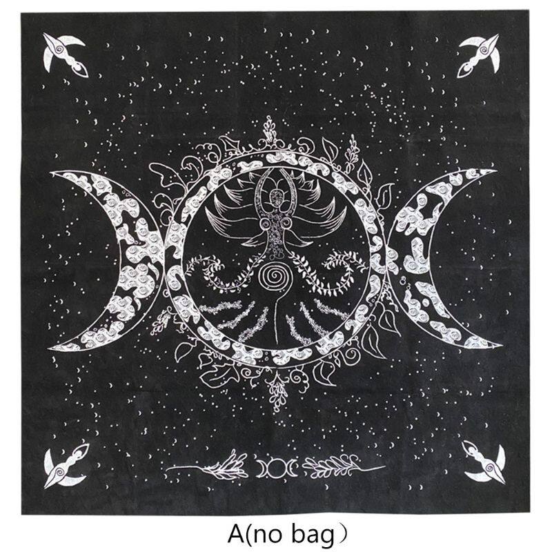 Altar Tarot Cloth Triple Goddess Moon Phases Astrology Tarot Tablecloth 19 ×19