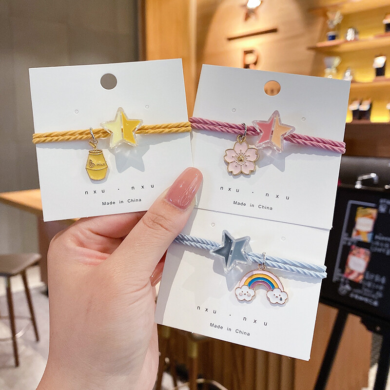LINDREAM Buộc Tóc Co Giãn Phong Cách Hàn Quốc Cho Nữ