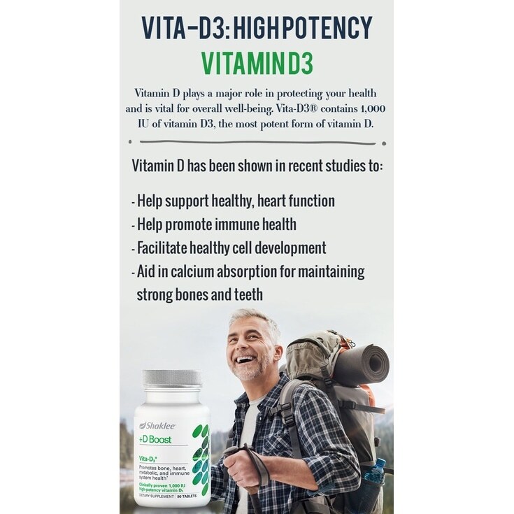 2022new Shaklee Vitamin D Boost Vita D3 Health Supplement 90 Tablets