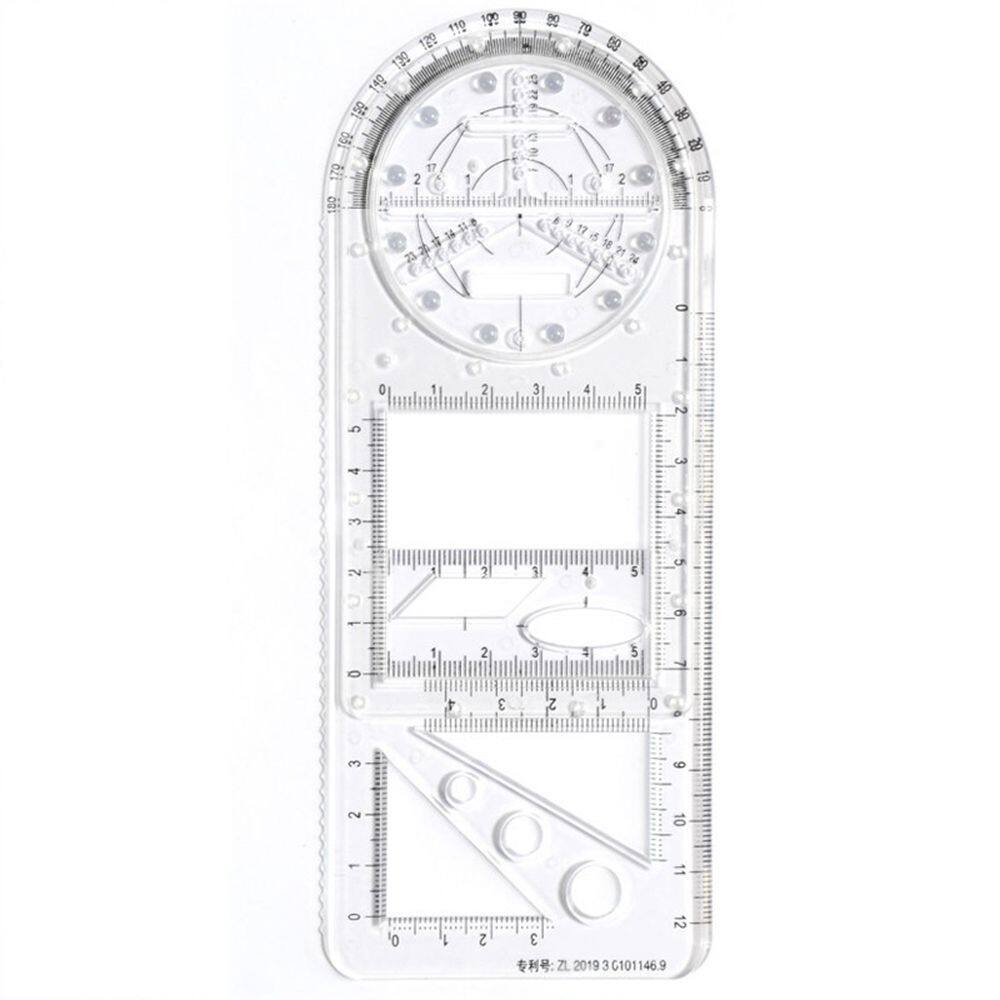ROBERTA Multifunctional Architecture Supply School Office Supplies For Students Protractor Geometric Ruler Drawing Template Measuring Tool