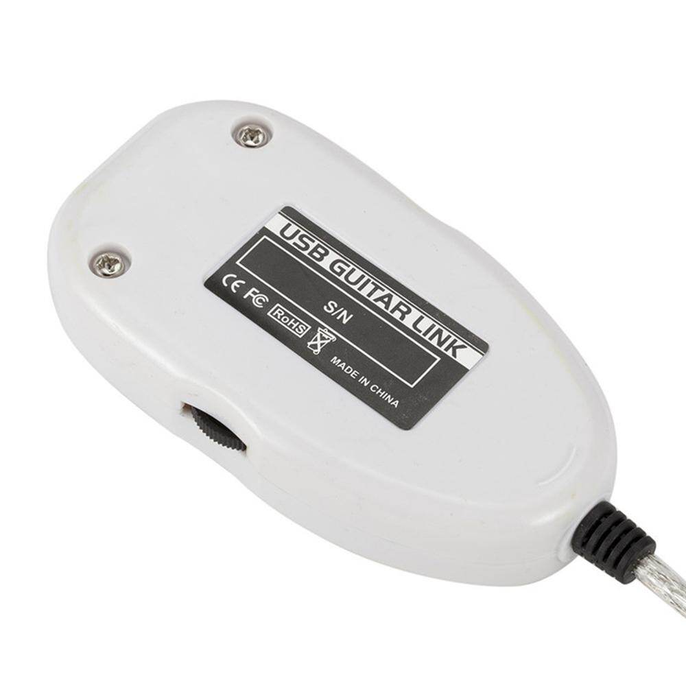 Guitar to USB Interface Link Cable Adapter Audio Connector Recorder for PC/Computer