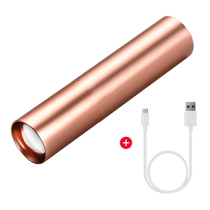 ✺✎✥ Rechargable Mini LED Flashlight 3 Lighting Modes Waterproof Telescopic Powerful Outdoor ​Zoom Portable Torch OUA1825