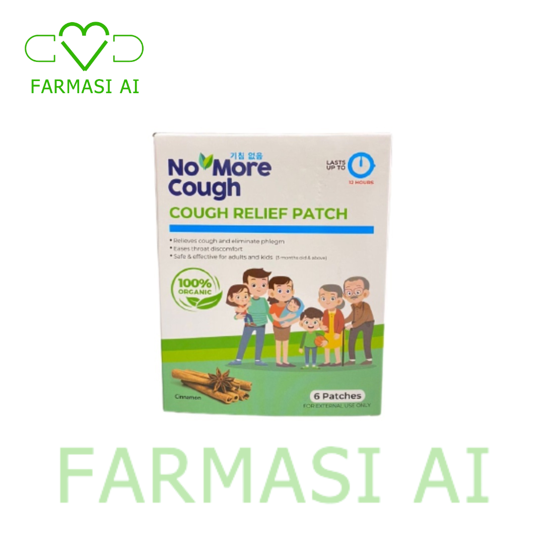 No More Cough Relief Patch (6s) (Exp 11/2024) Lazada