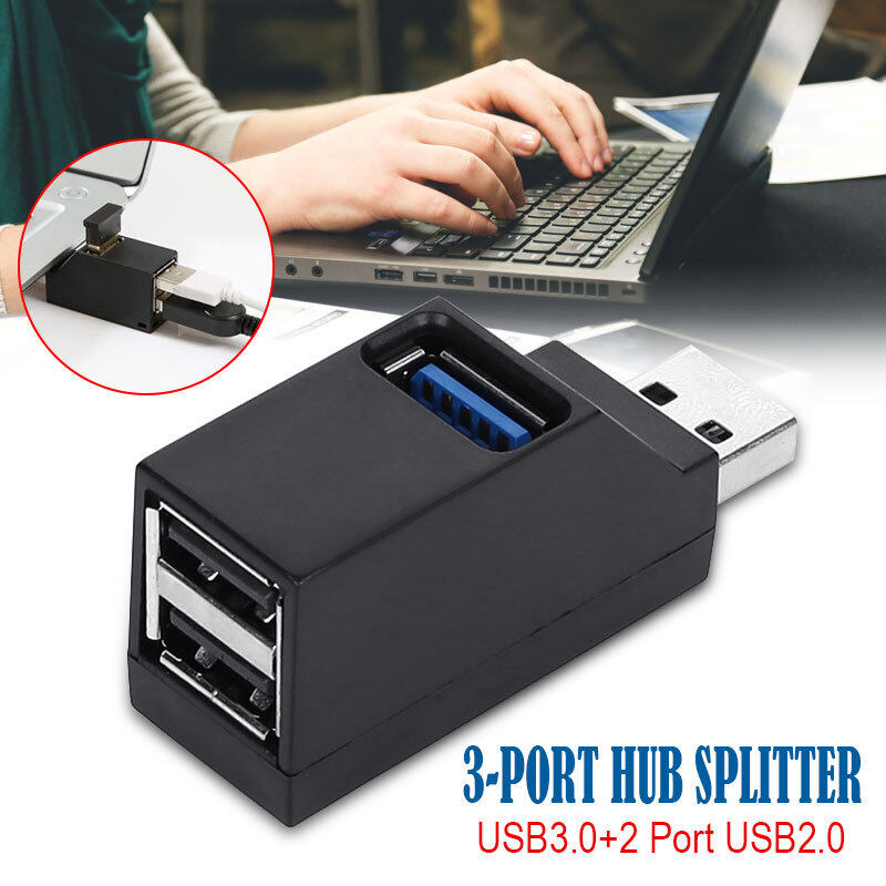 Cybertron Converter Hub USB 3.0 3 in 1 5Gbps Desktop Jack Computers Durable Universal PC Mouse