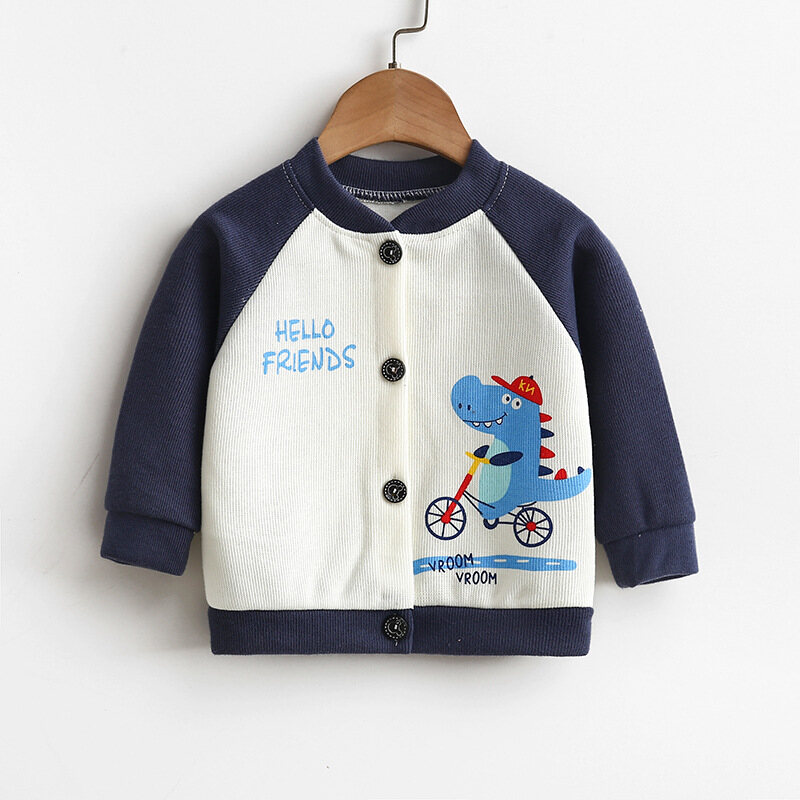 Teeker Baby Boys Sweater Jacket Cardigan Kids V-neck Autumn Wear Coat 1-4 Years