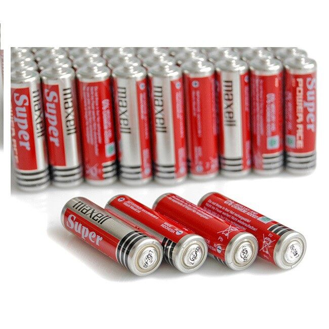 Hộp 40 viên pin aa maxell super đỏ