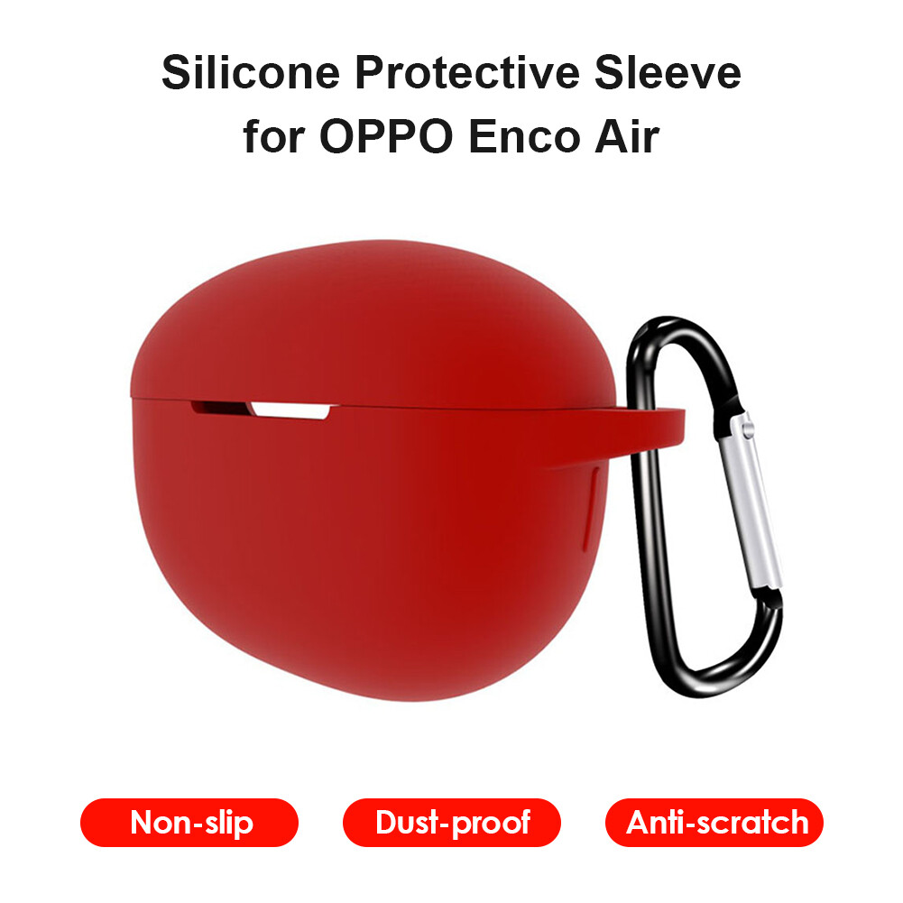 Practical Silicone Case for OPPO Enco Air Charging Case Scratch-proof Dust-proof Storage Box
