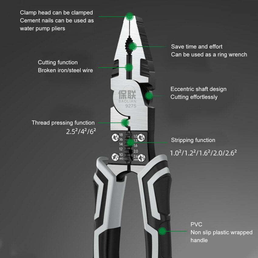 NEW Multifunctional Universal Diagonal Pliers Ne-edle Nose Pliers Hardware Tools Universal Wire Cutters Electrician Labor Saving