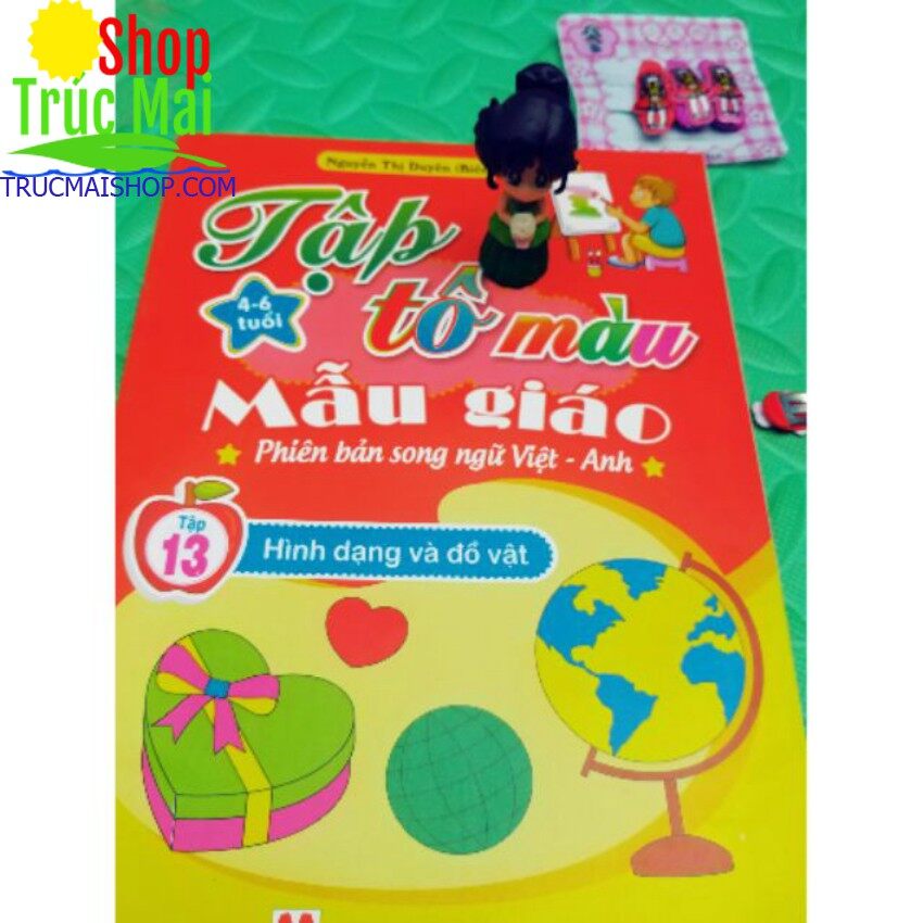 Vở tập tô màu mẫu giáo song ngữ