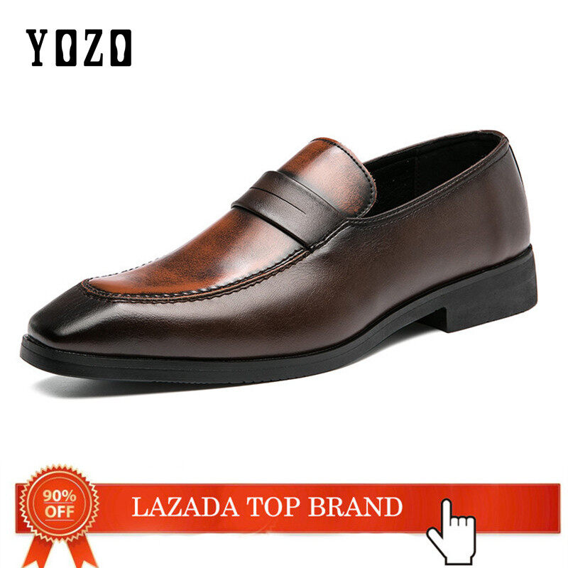 Giày Công Sở YOZO Cho Nam Giày Đế Bằng Đầm Nam Thiết Kế Trang Trọng Giày