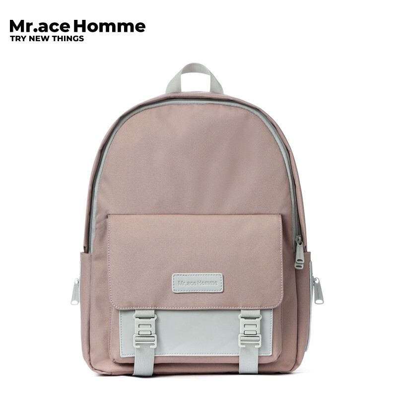 Mr.ace Homme high school student backpack female korean version versatile large capacity travel bag Waterproof backpack male