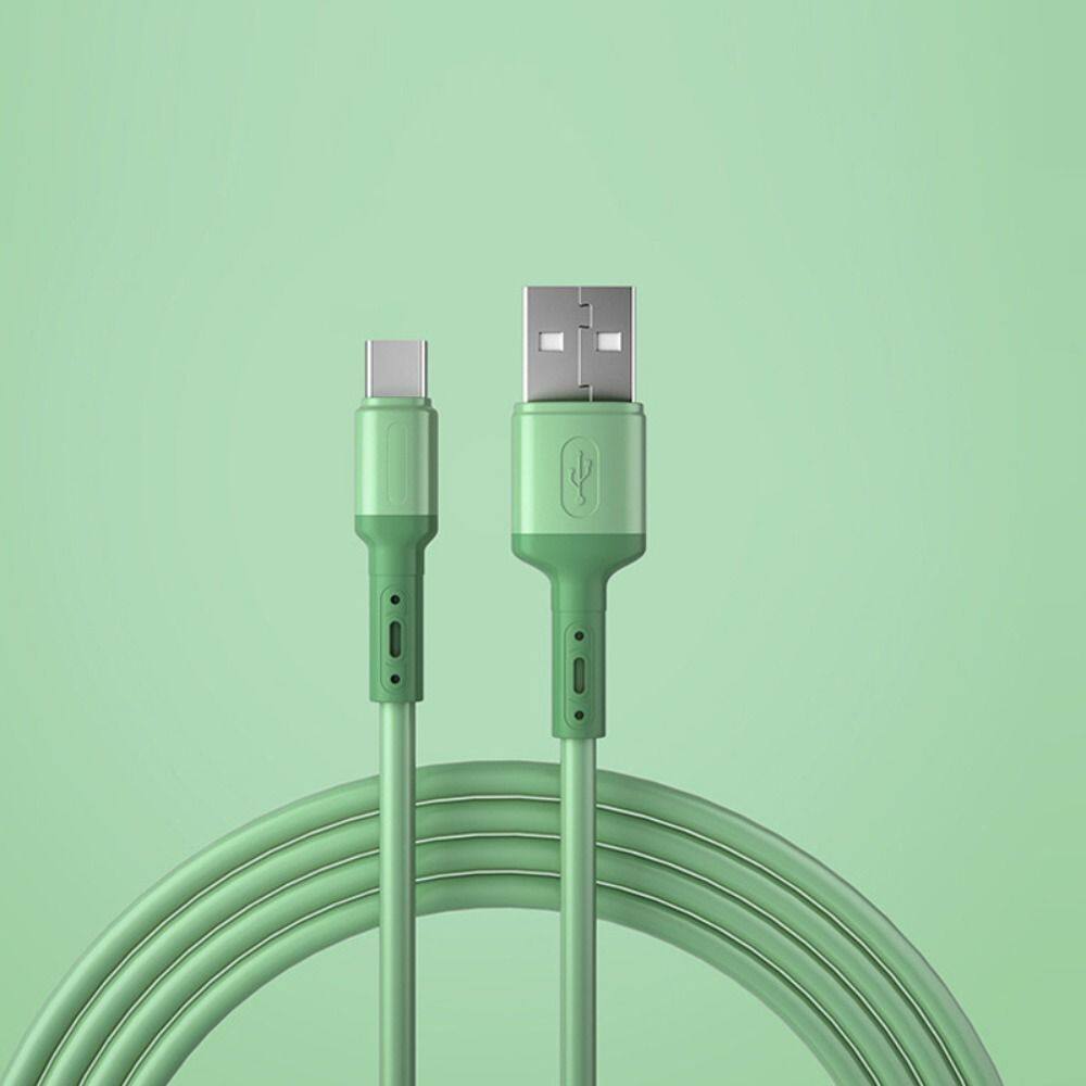 VLWOS Mềm Truyền dữ liệu USB C Dây dữ liệu Sạc nhanh Sạc nhanh Đường dữ liệu Cáp kỹ thuật số Dây dữ liệu Dây sạc USB-C Cáp sạc nhanh Cáp Silicone lỏng