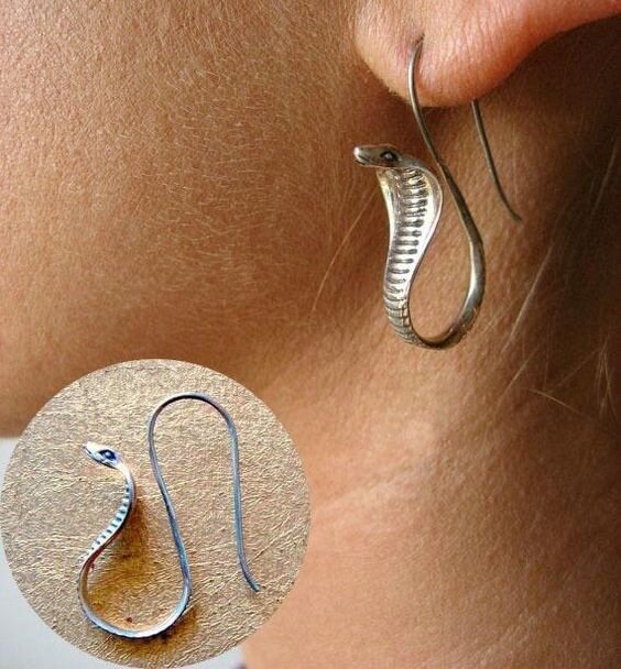 【♡Lovely girls house♡】1pair Egyptian CobraSnake Earrings Egyptian Jewelry Earrings For Women Fashion Jewelry