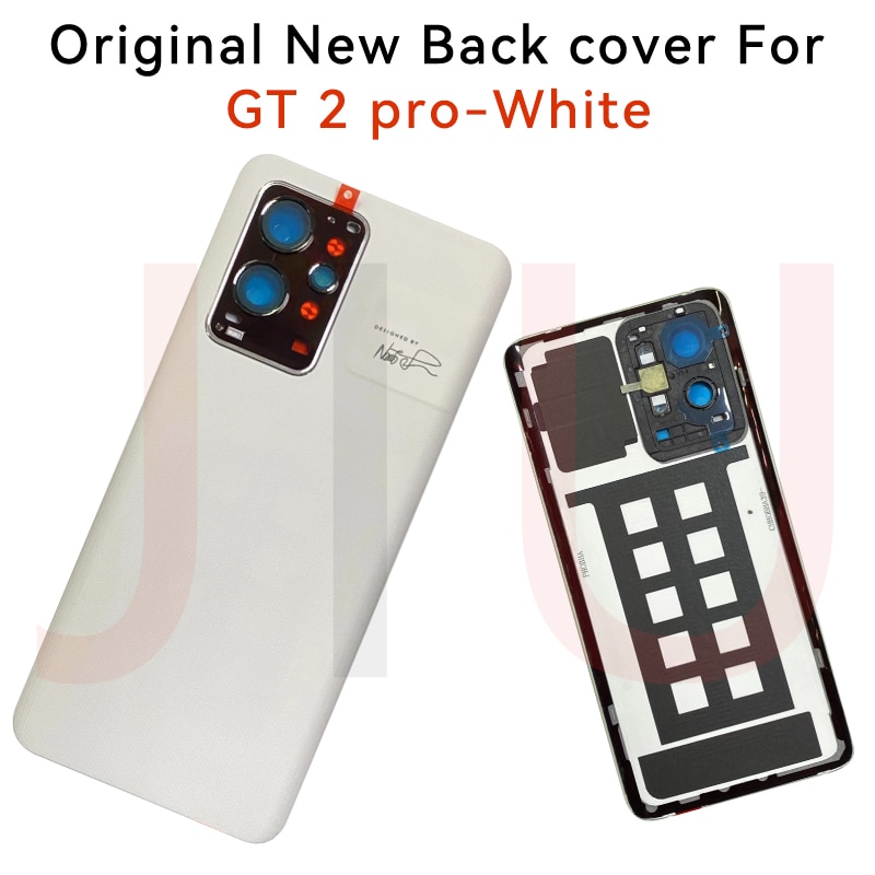 Original New Back Cover For Realme GT2 Pro Battery Cover Glass Gt 2 Pro Panel Rear Door Housing Case Phone Lid Shell Replacement