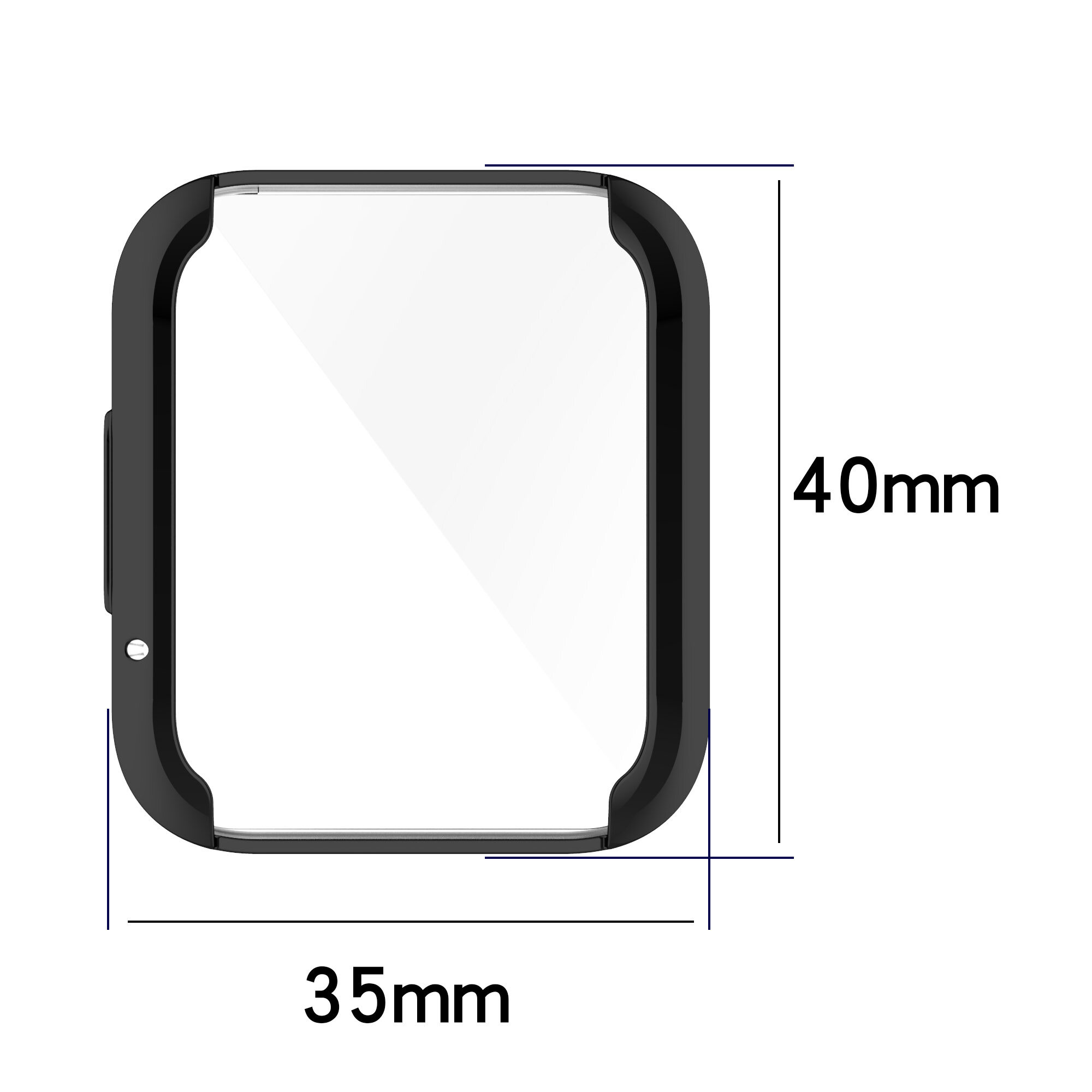 Xiaomi Redmi Watch 2 Lite Ốp Đồng Hồ Bảo Vệ Vỏ Bảo Vệ Toàn Màn Hình Ốp Trong Suốt TPU Trong Suốt Redmi2 Lite