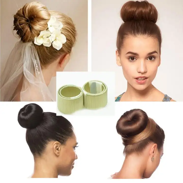 1 Pc Hair Bun Maker Tools Head Band Bun Hair Styling Synthetic Wig