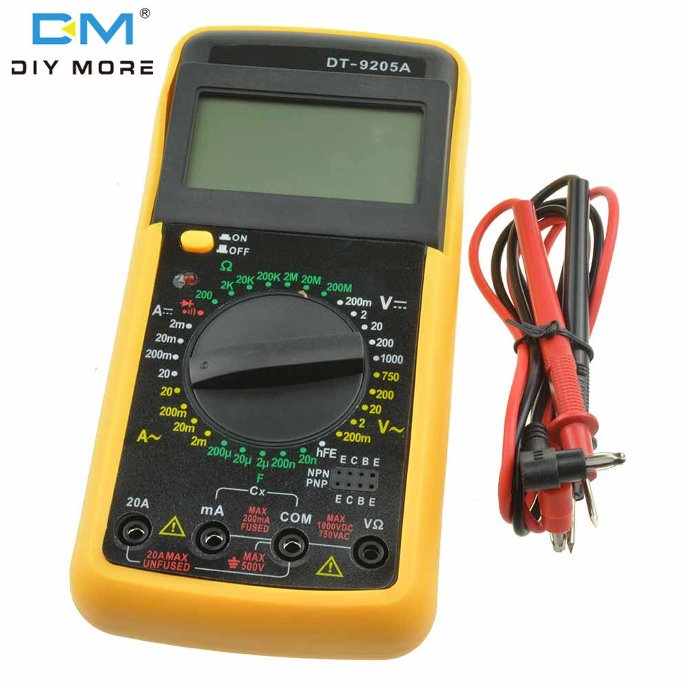 diymore DT-9205A Multimeter, Giá vạn năng, Đồng hồ vạn năng kỹ thuật số, Đồng hồ điện, Đồng hồ điện, Giá vạn năng Kẹp đo hiện tại Meter