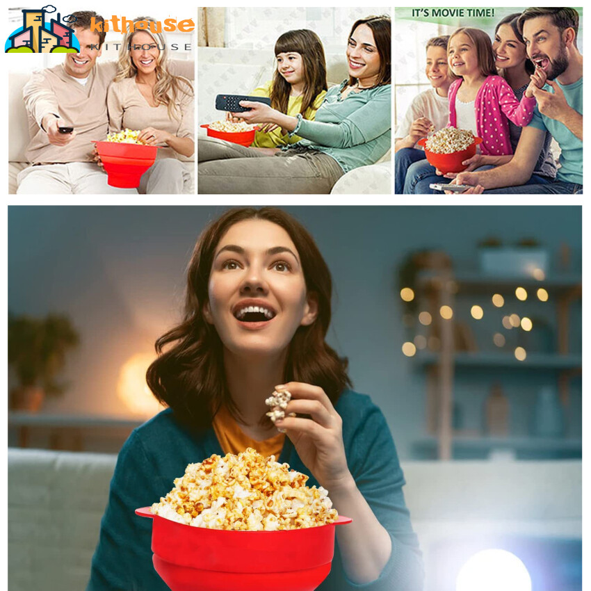 Original Microwave Popcorn Silicone Popcorn Maker, Collapsible Bowl