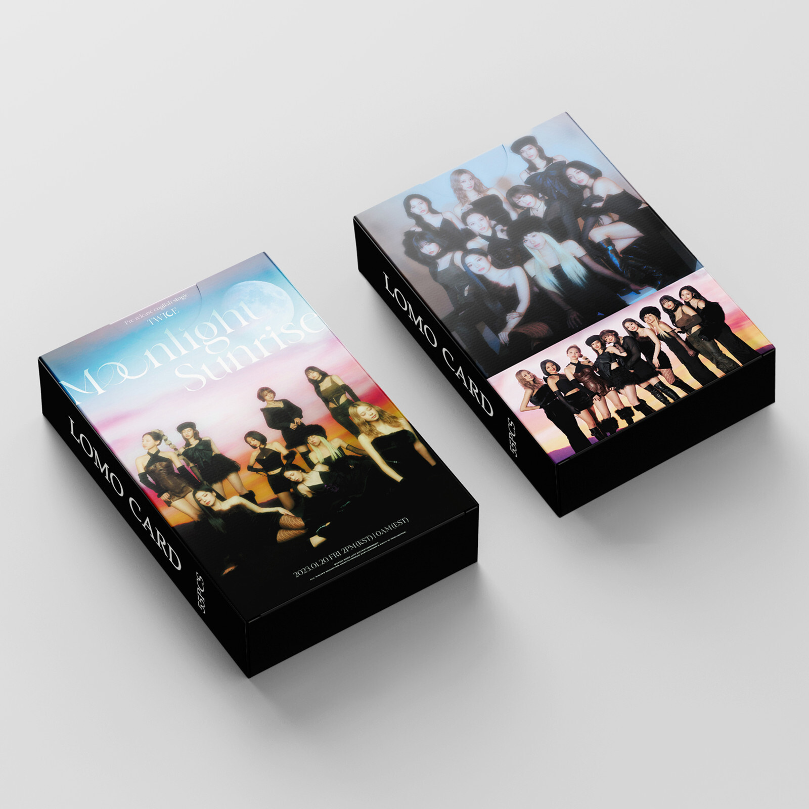 Wi66 55pcs/set kpop twice 2023 new album moonlight sunrise lomo cards momo tzuyu sana mina collective photocards/photo card set