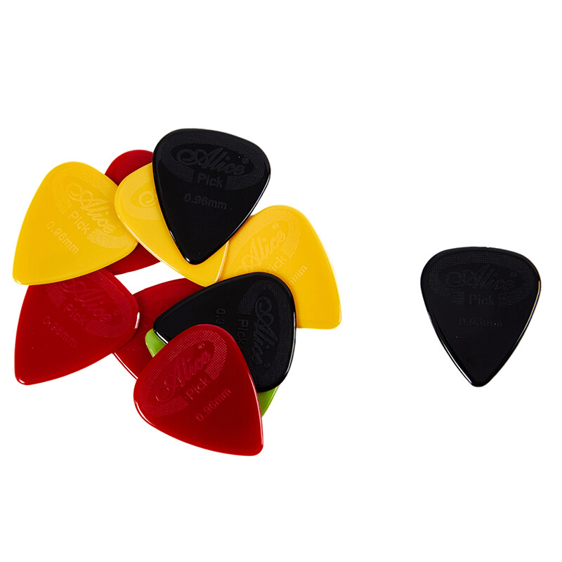 10 pieces Alice Guitar Pick Non-slip Black White Nylon Mediator for Acoustic Electric Guitarra Ukulele Accessories